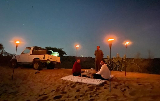 dinner on dunes